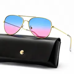 POLASUP - Lentes Gafas de sol de aviador piloto para hombre y mujer 100 % protección UV clásicas