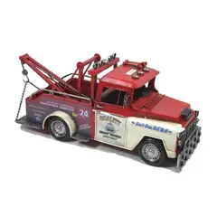 VGO - Adorno Camion metalico vintage Rojo