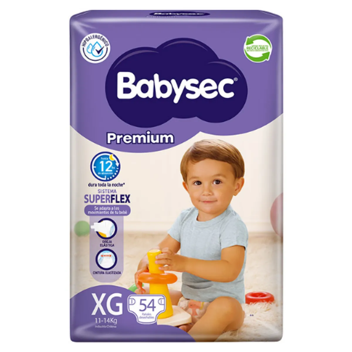 BABYSEC - Pañal Babysec Premium XG 54