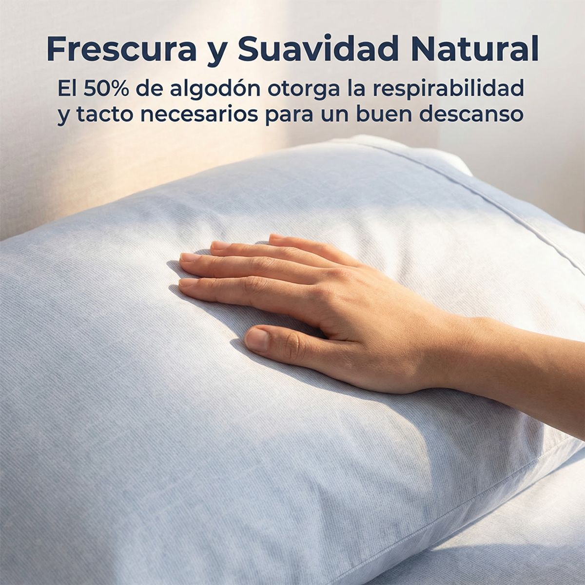 SOHOME - Juego De Sabanas 2 Plazas 180 Hilos + 2 Fundas De Almohadas Celeste