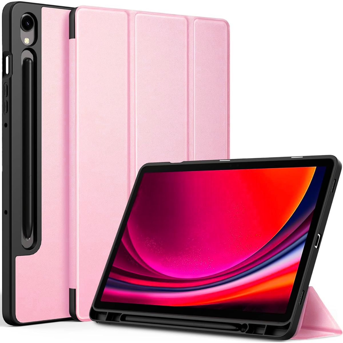 GENERICO - Carcasa Funda Para Samsung Galaxy Tab S10 Fe / S9 Fe 11 Rosado