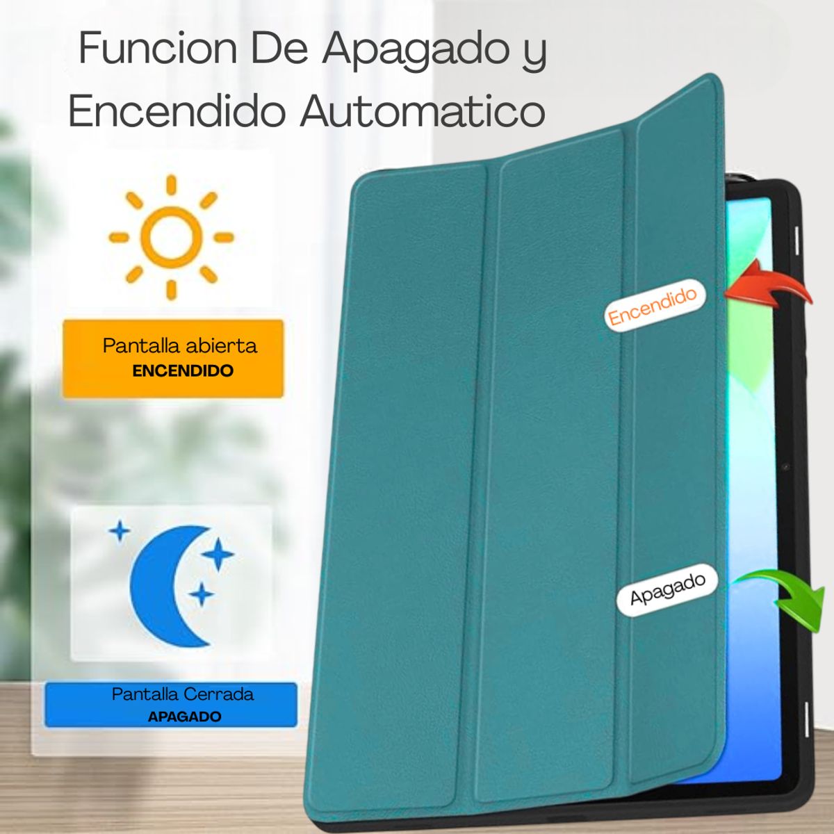 GENERICO - Carcasa Funda Para Samsung Galaxy Tab S10 Fe / S9 Fe 11 Verde Menta
