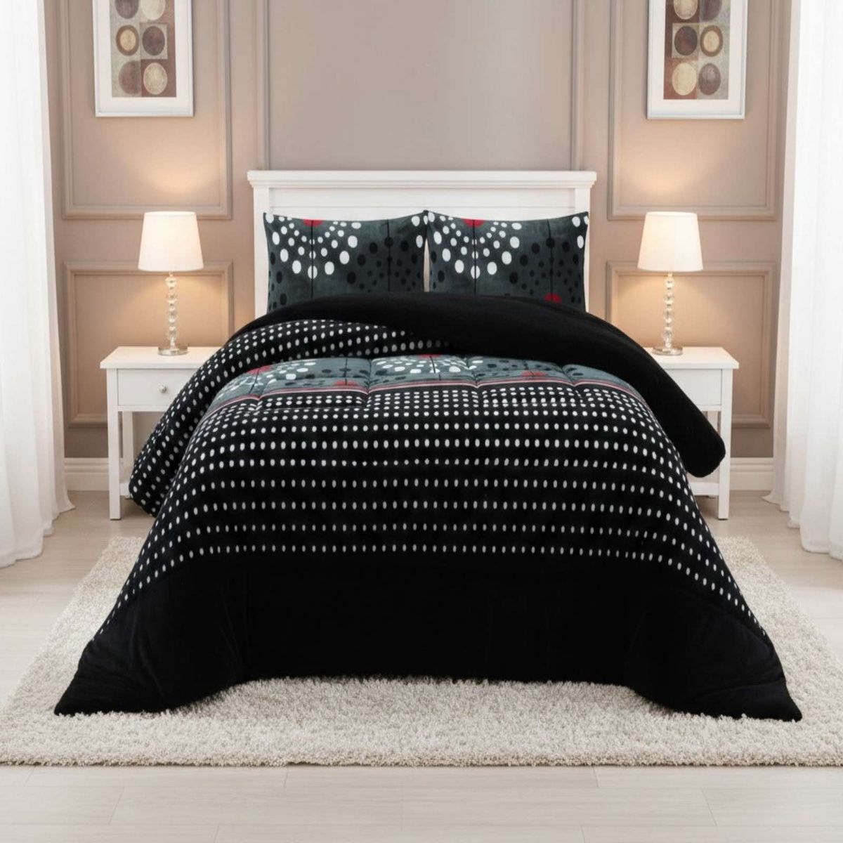 GENERICO - Cubrecama Premium Plush y Chiporro - Invierno King