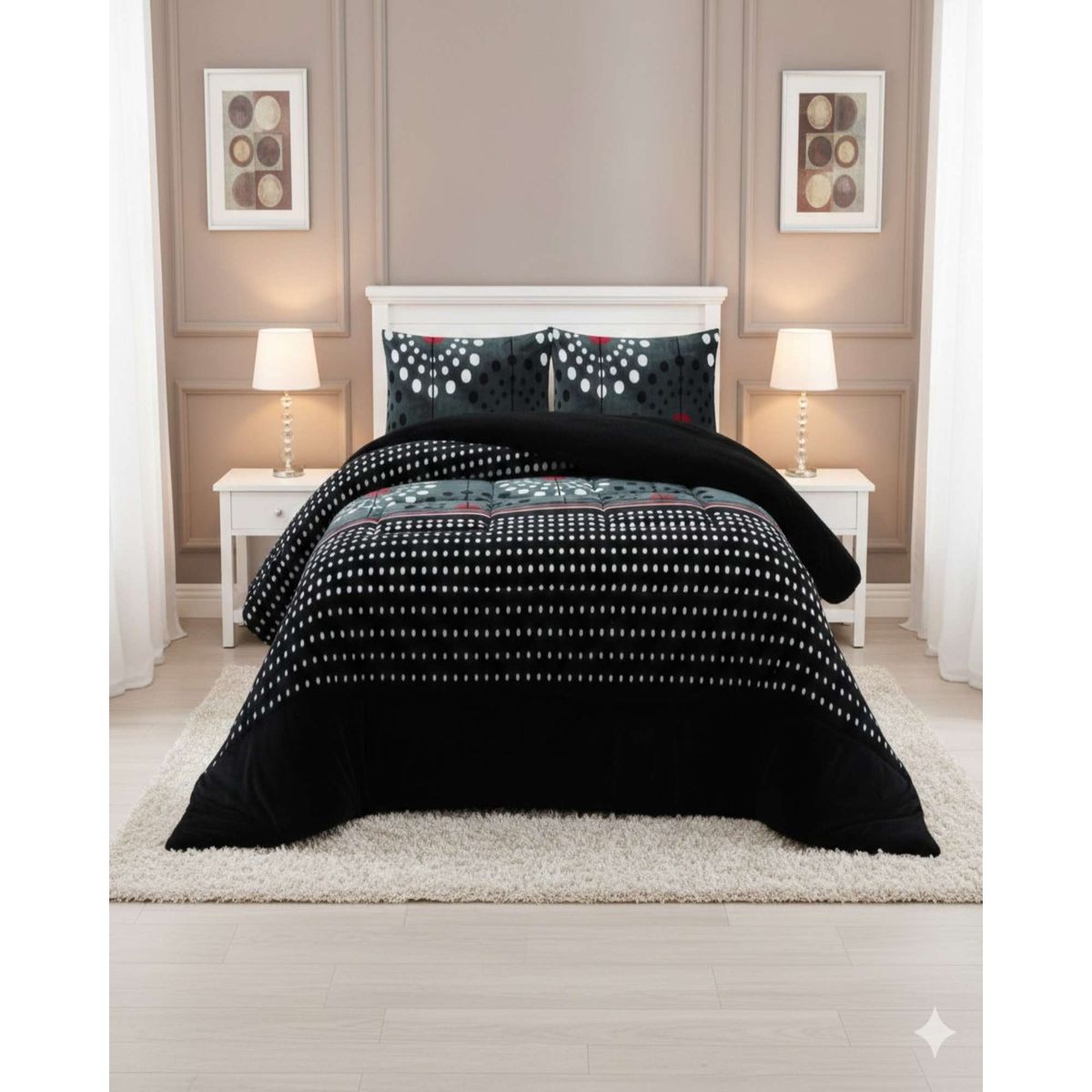 GENERICO - Cubrecama Premium Plush y Chiporro - Invierno King