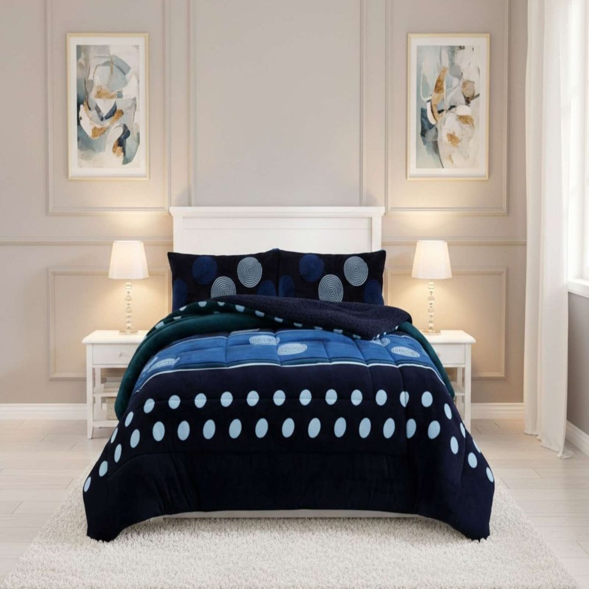 GENERICO - Cubrecama Premium Plush y Chiporro - Invierno King