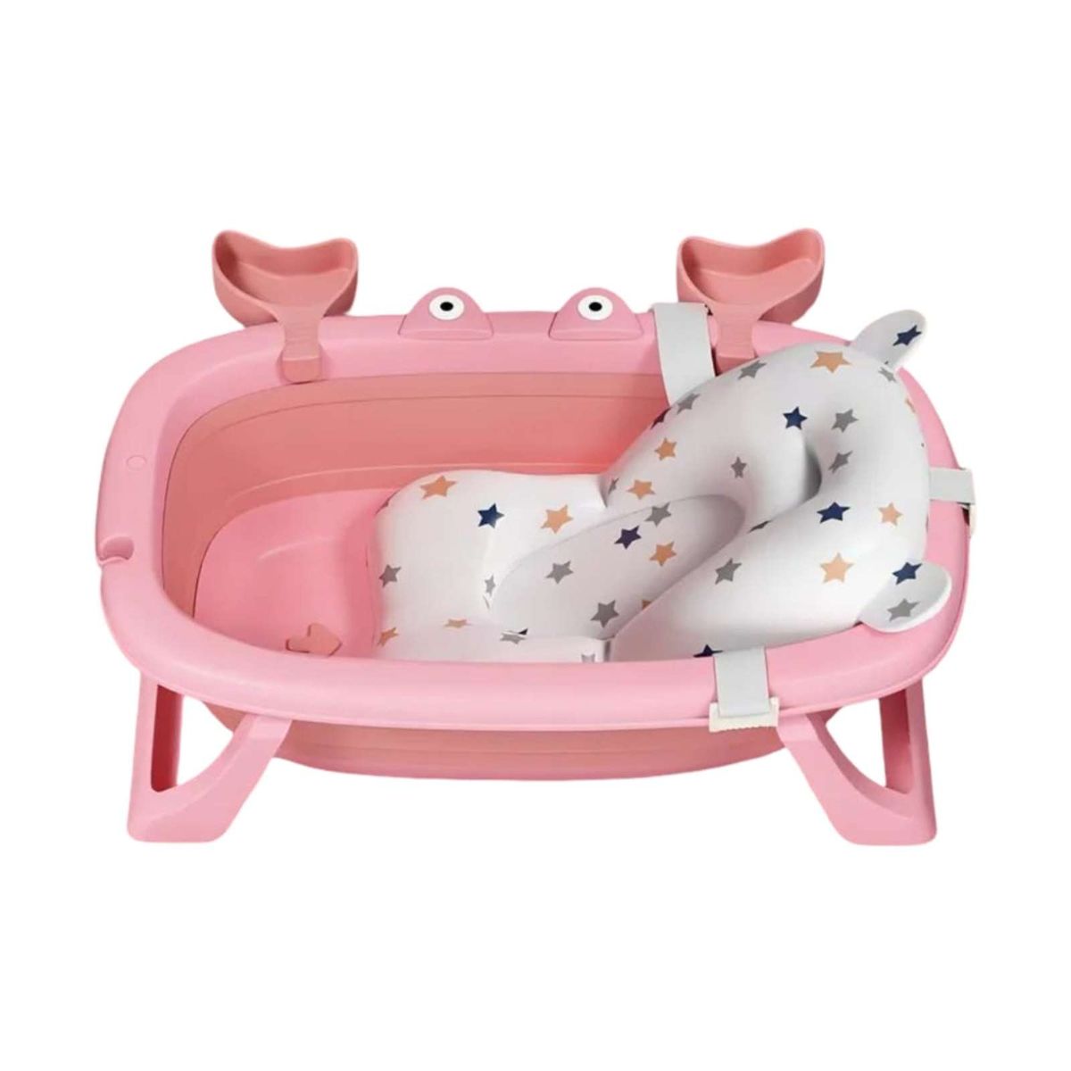 GENERICO - TINA BAÑERA PLEGABLE CANGREJO BEBE ROSA