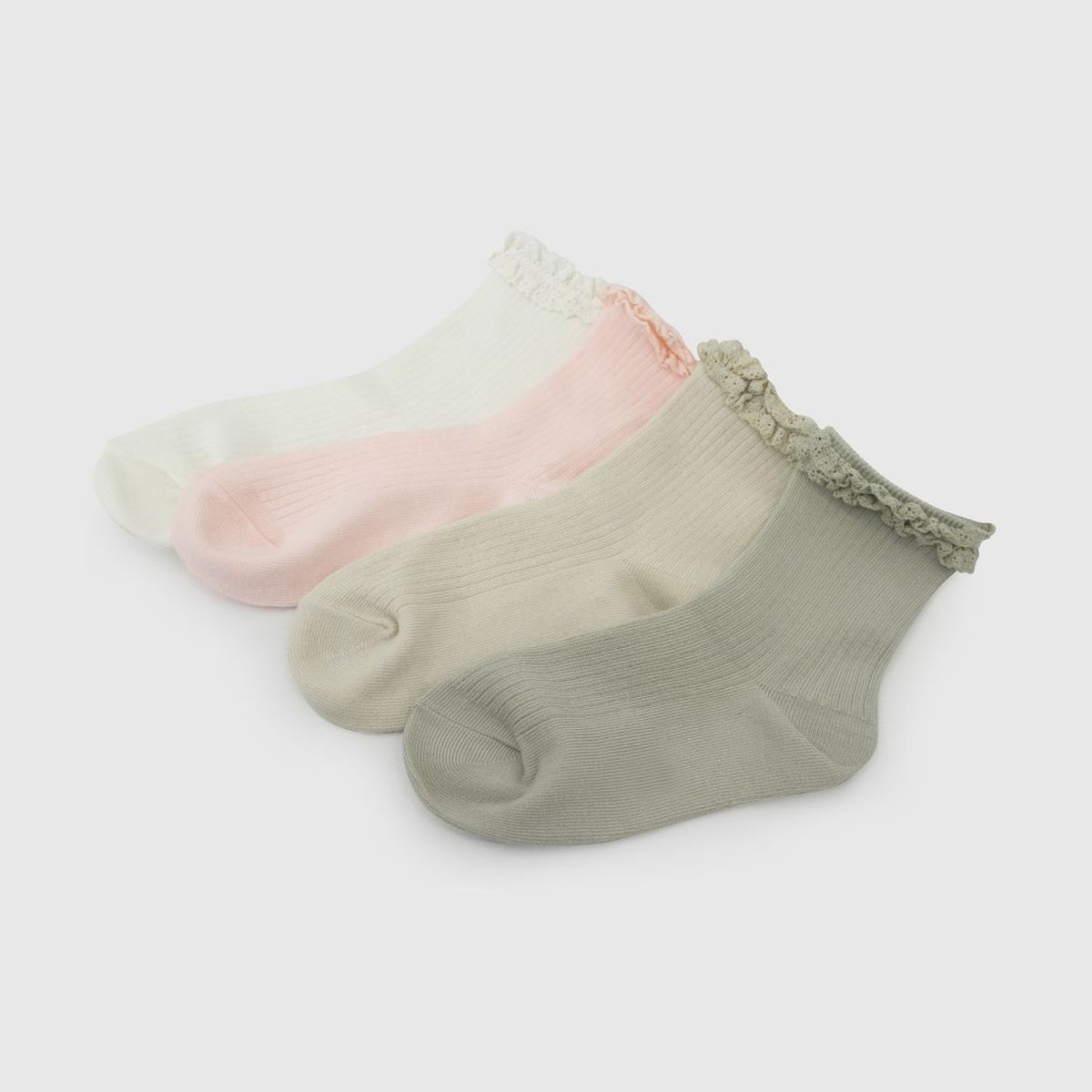 COLLOKY - Calcetin 3/4 Rosa Niña
