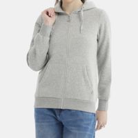 Polerón Con Cierre Mujer Bolsillo Interior Forro Polar Con Gorro Z-05