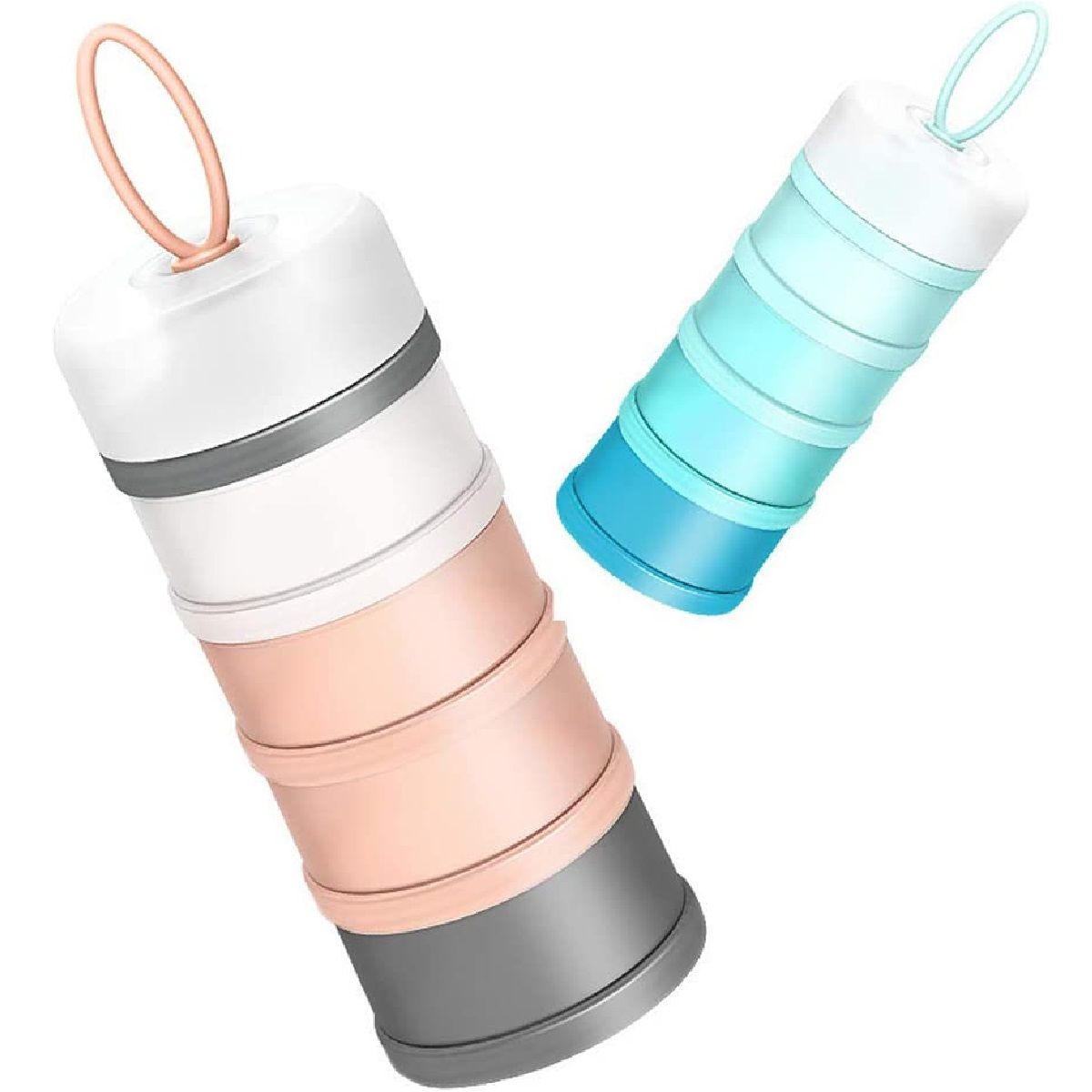 GENERICO - Dispensador 4 Niveles De Leche Para Bebes Portátil Azul