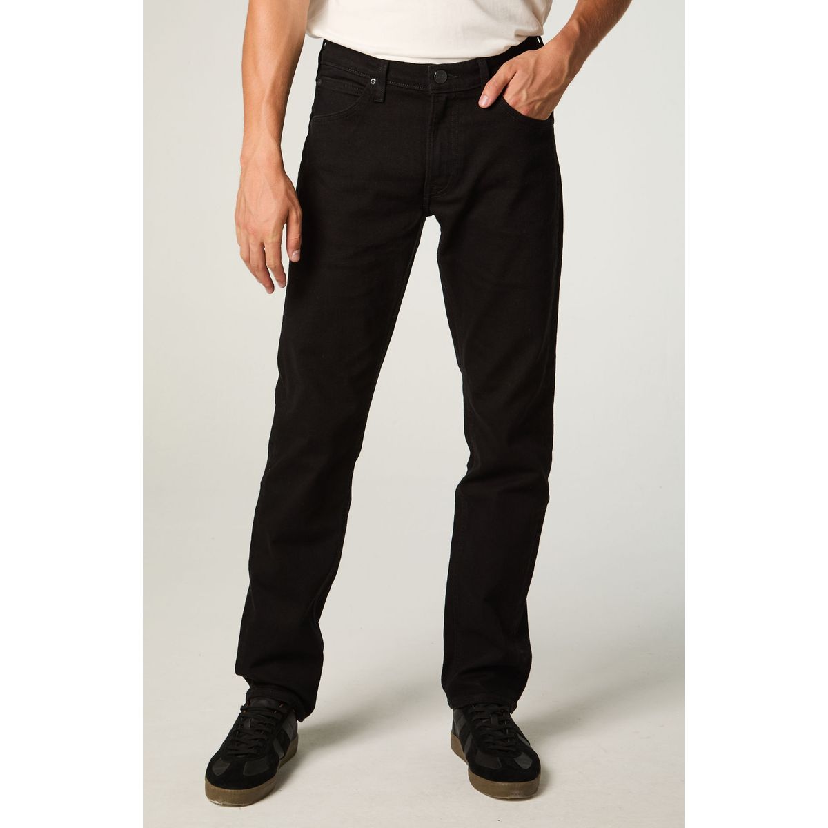 LEE - Jeans Hombre Straight Tiro Medio Negro Daren