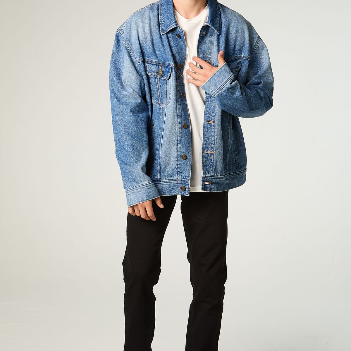 LEE - Jeans Hombre Straight Tiro Medio Negro Daren