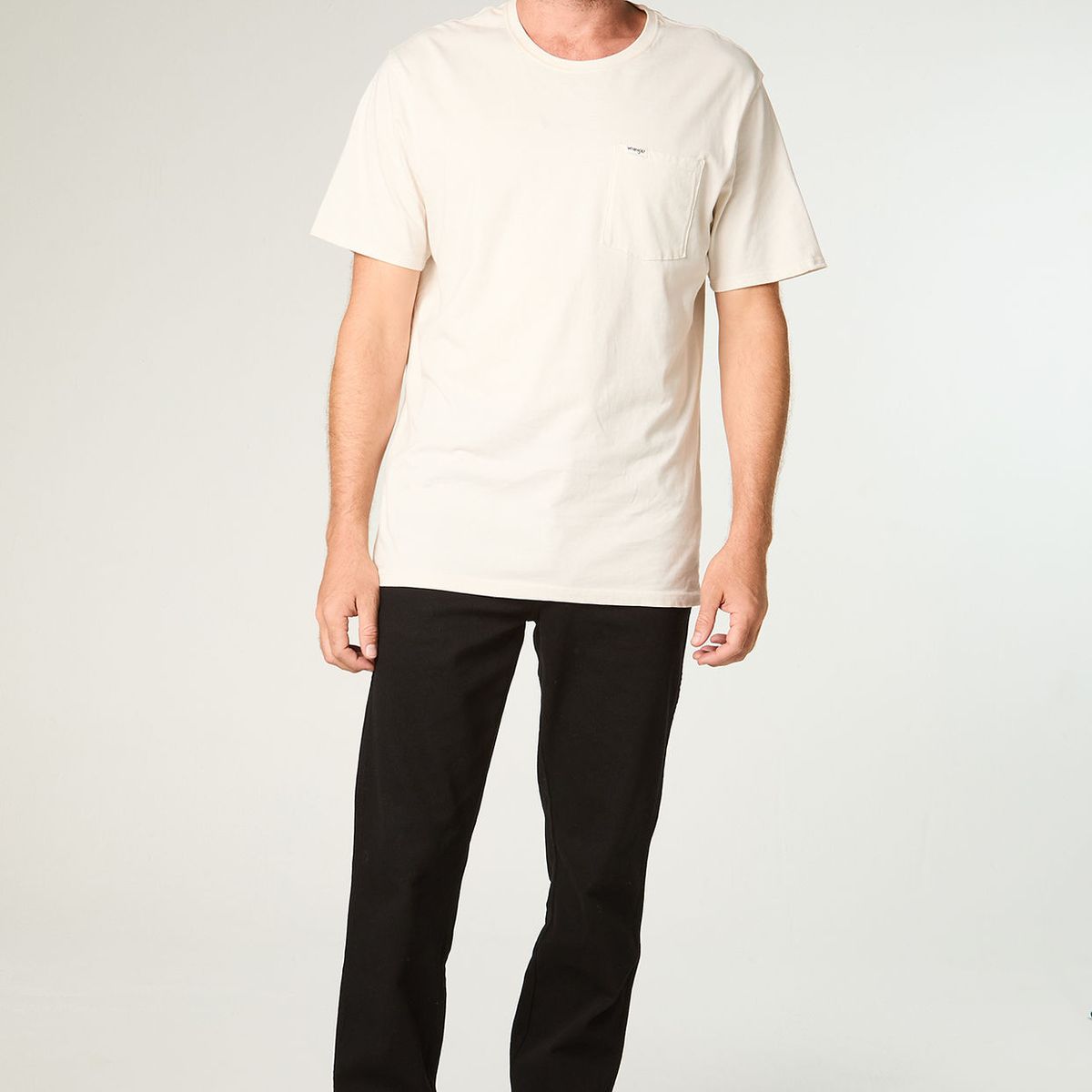 WRANGLER - Jeans Hombre Texas Straight Tiro Alto Negro