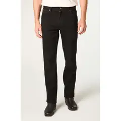 WRANGLER - Jeans Hombre Texas Straight Tiro Alto Negro