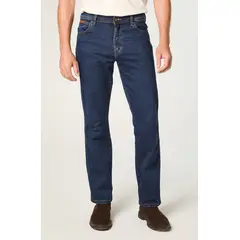 WRANGLER - Jeans Hombre Texas Straight Tiro Alto Azul