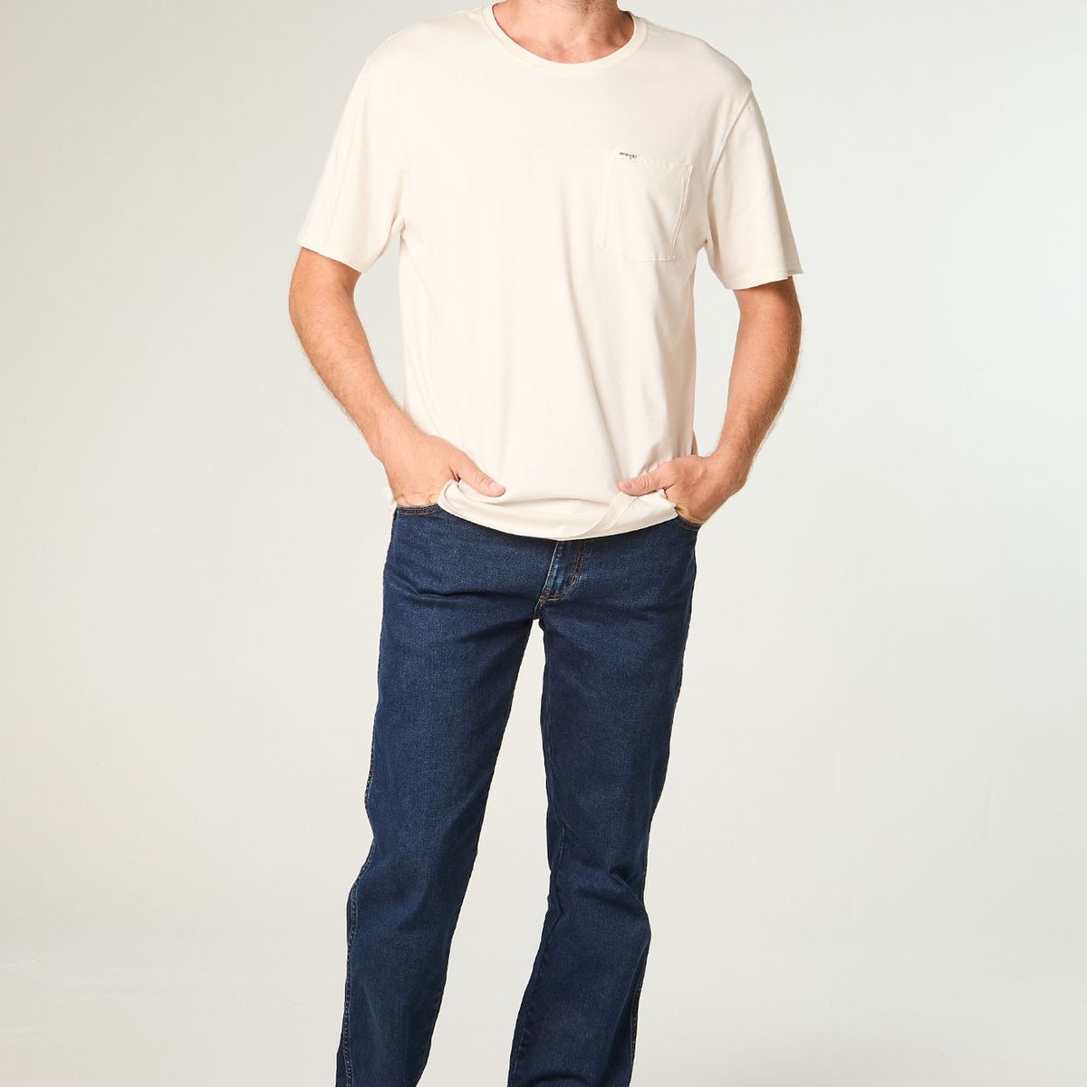 WRANGLER - Jeans Hombre Texas Straight Tiro Alto Azul