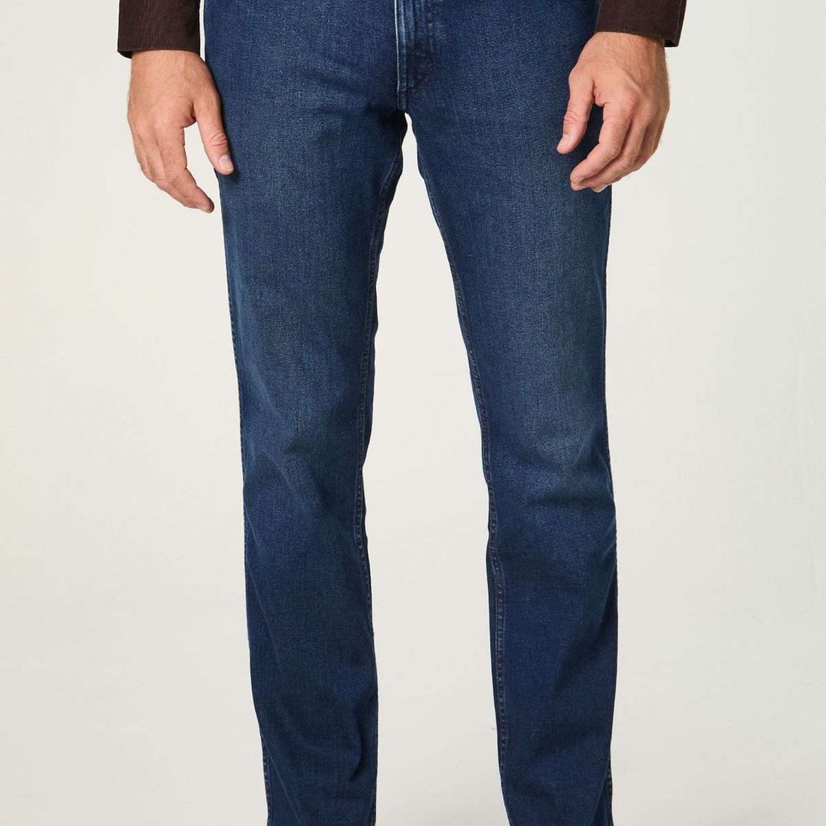 WRANGLER - Jeans Hombre Greensboro Straight Tiro Medio Azul