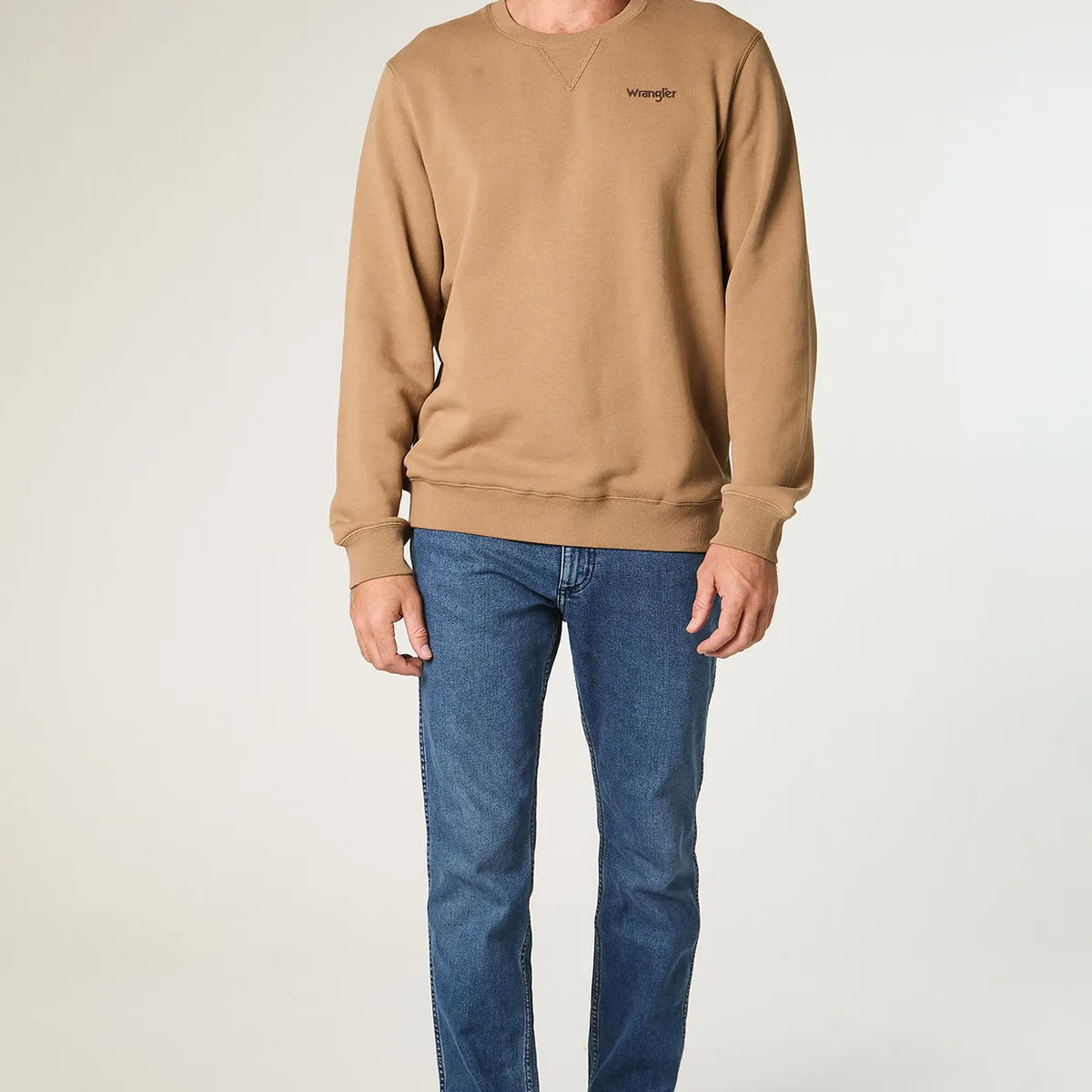 WRANGLER - Jeans Hombre Greensboro Straight Tiro Medio Azul Medio