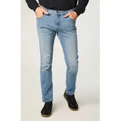 WRANGLER - Jeans Hombre Larston Slim Tiro Medio Azul Claro