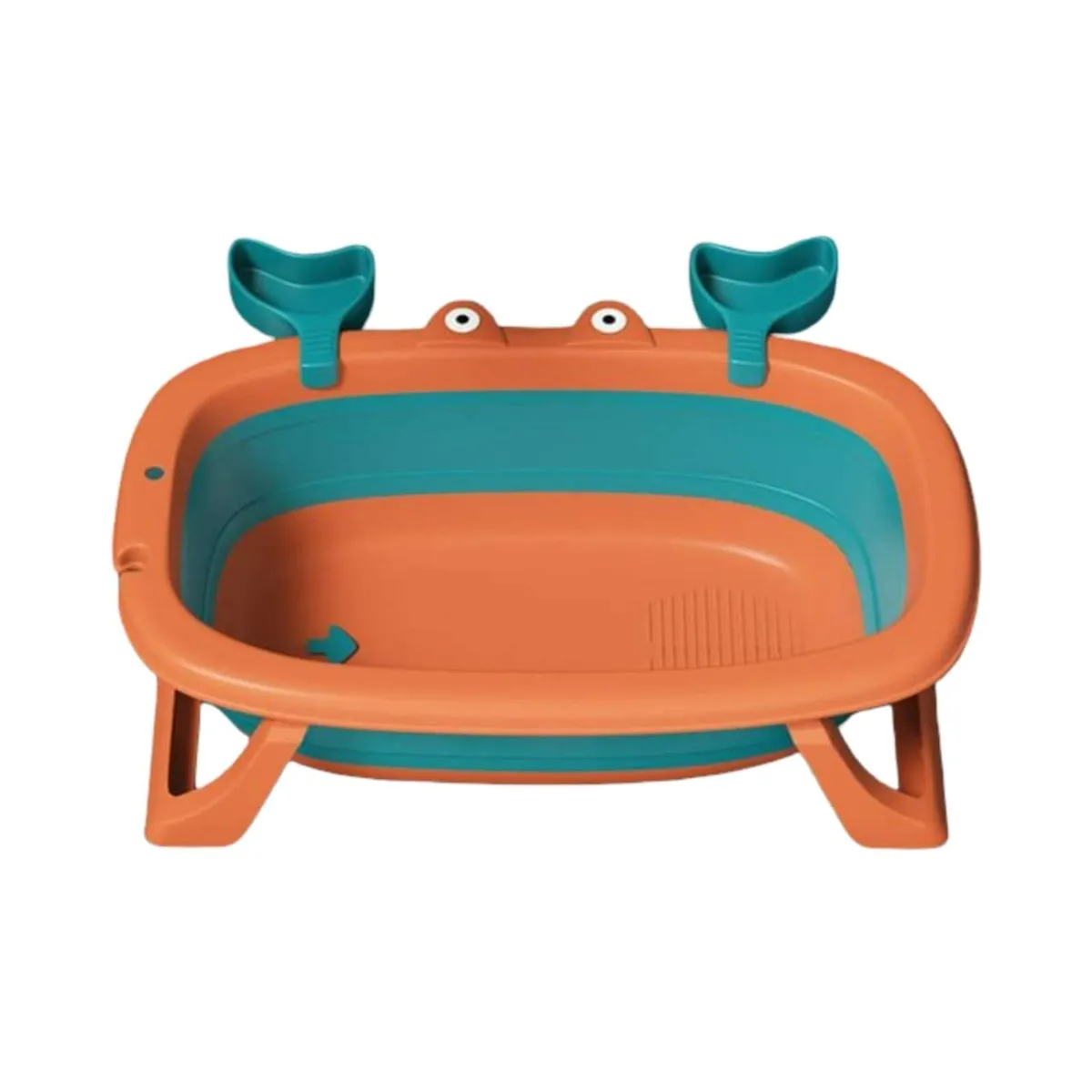 GENERICO - TINA BAÑERA PLEGABLE CANGREJO BEBE NARANJA