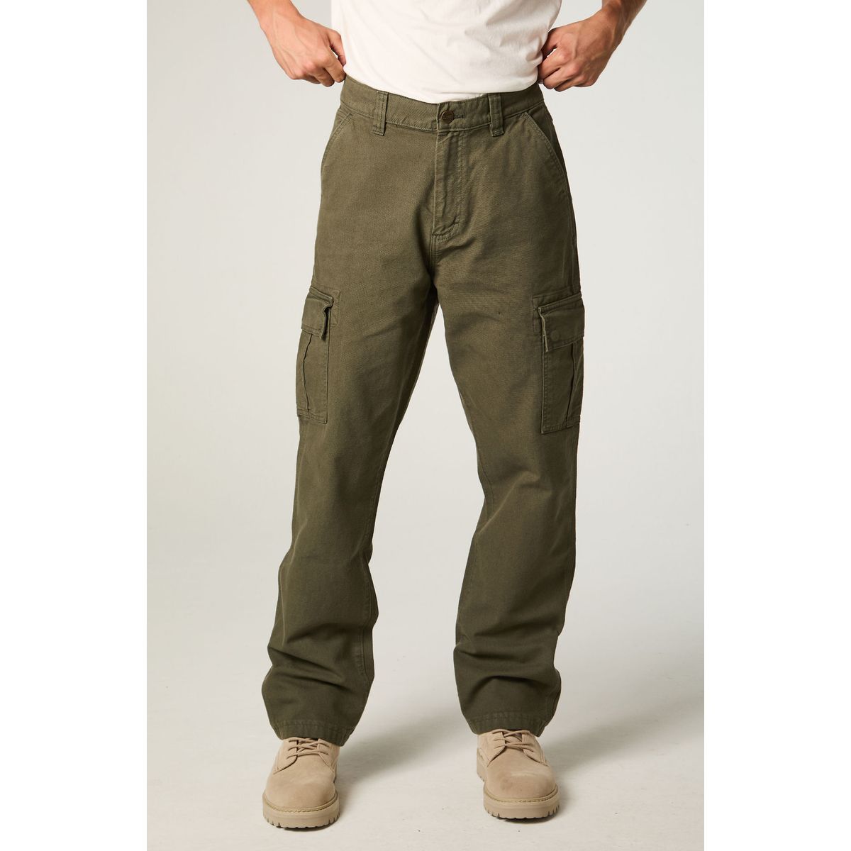 LEE - Pantalon Hombre Cargo Verde Relaxed