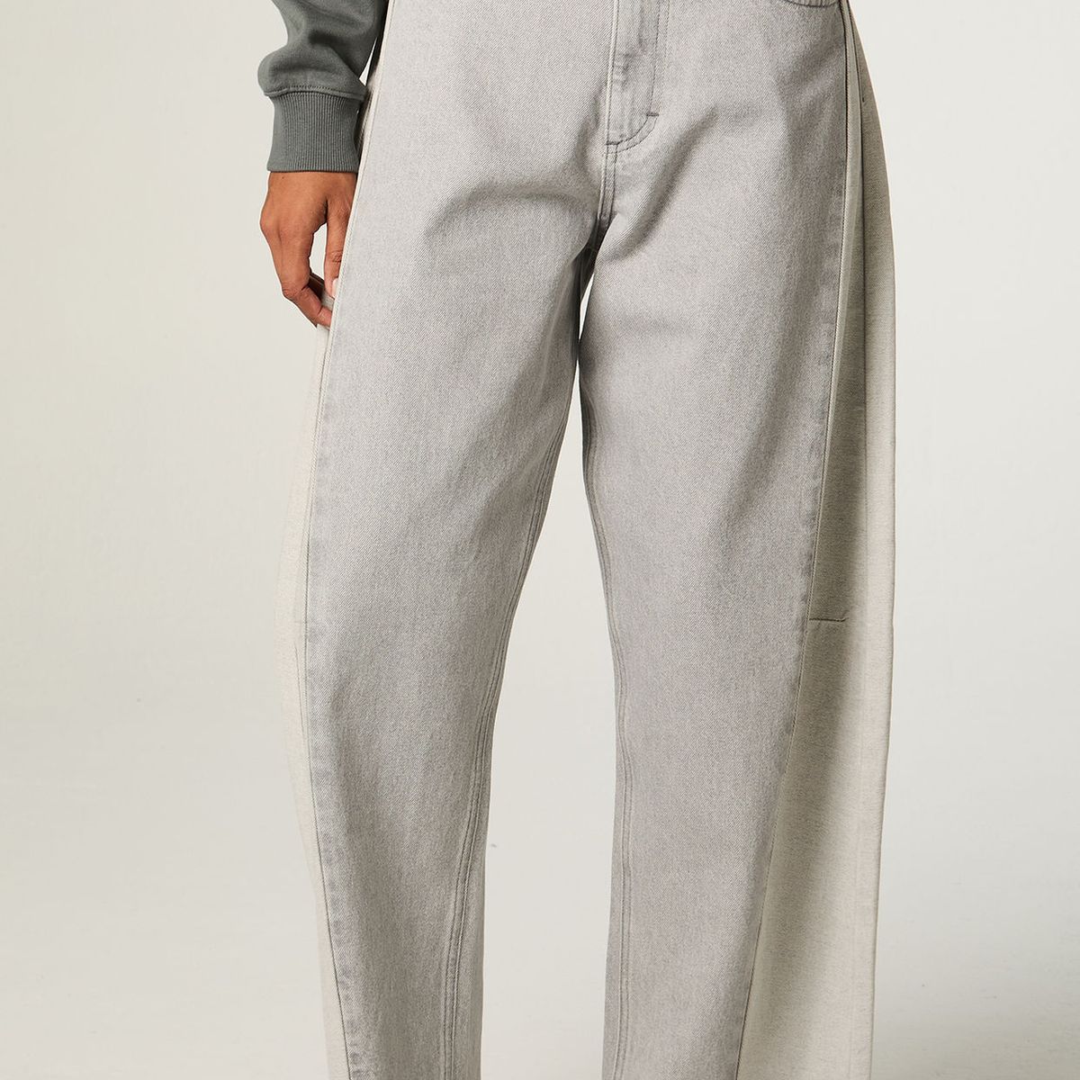LEE - Jeans Mujer Barrel Gris Mr Loose