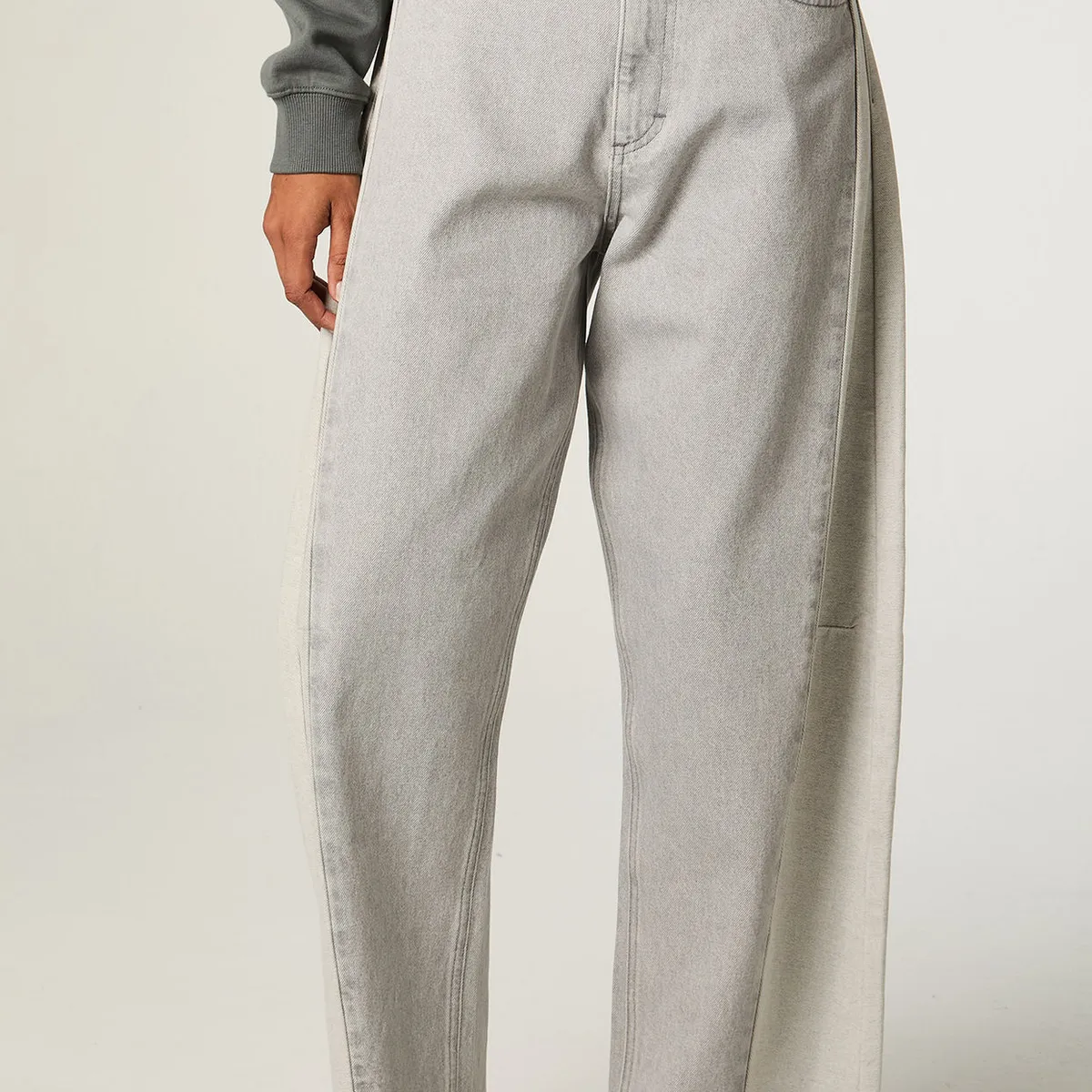 LEE - Jeans Mujer Barrel Gris Mr Loose