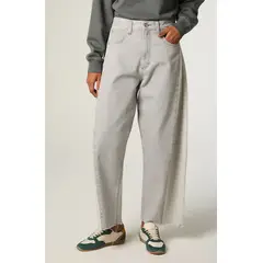 LEE - Jeans Mujer Barrel Gris Mr Loose