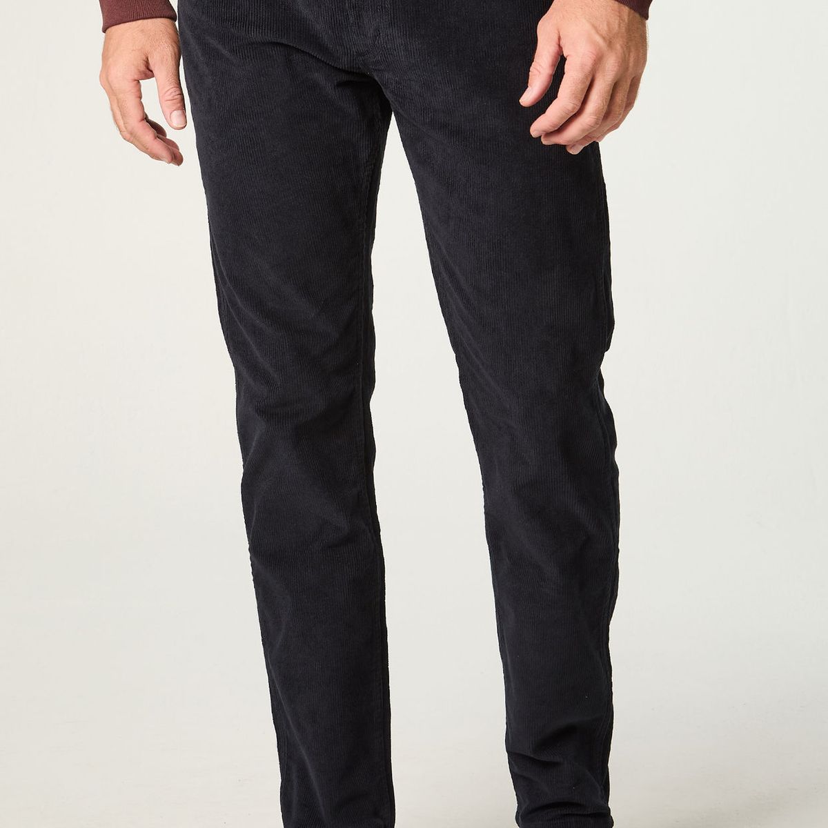 WRANGLER - Pantalon Hombre Greensboro Cotele Straight Tiro Medio Azul