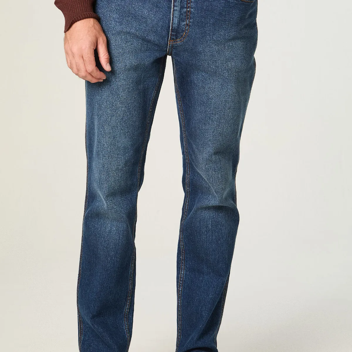 WRANGLER - Jeans Hombre Greensboro Straight Tiro Medio Azul