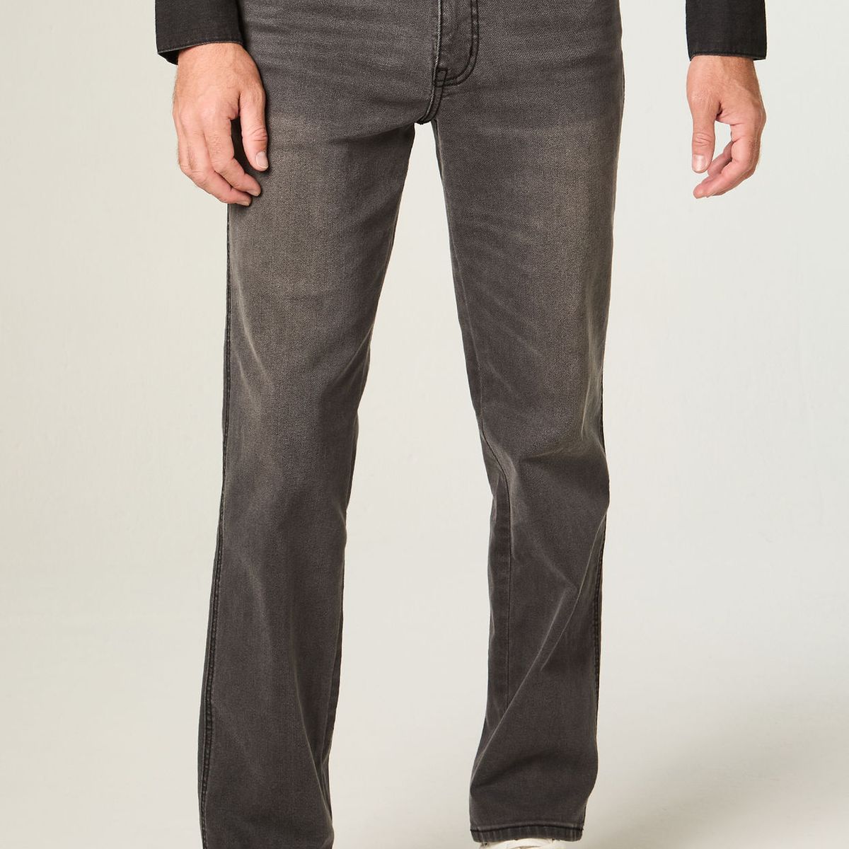 WRANGLER - Jeans Hombre Texas Straight Tiro Alto Gris