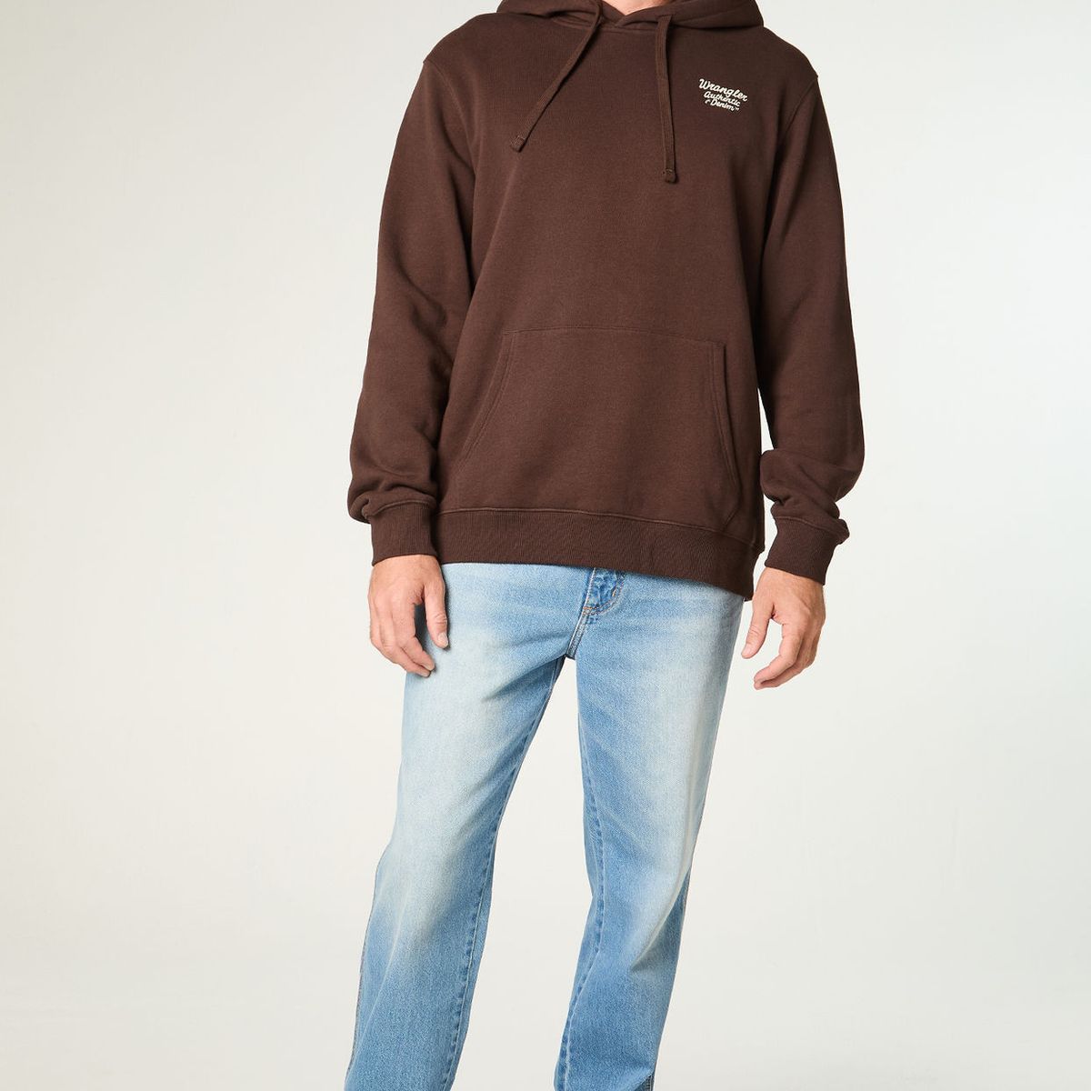 WRANGLER - Jeans Hombre Frontier Relax Straight Tiro Medio Azul Claro