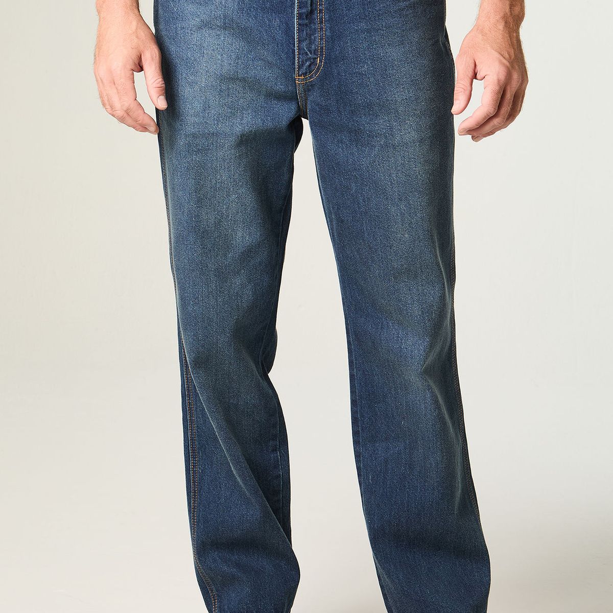 WRANGLER - Jeans Hombre Frontier Relax Straight Tiro Medio Azul