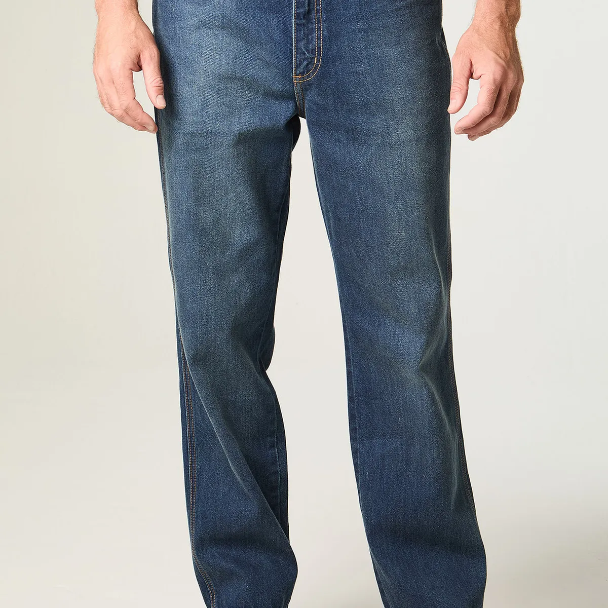 WRANGLER - Jeans Hombre Frontier Relax Straight Tiro Medio Azul