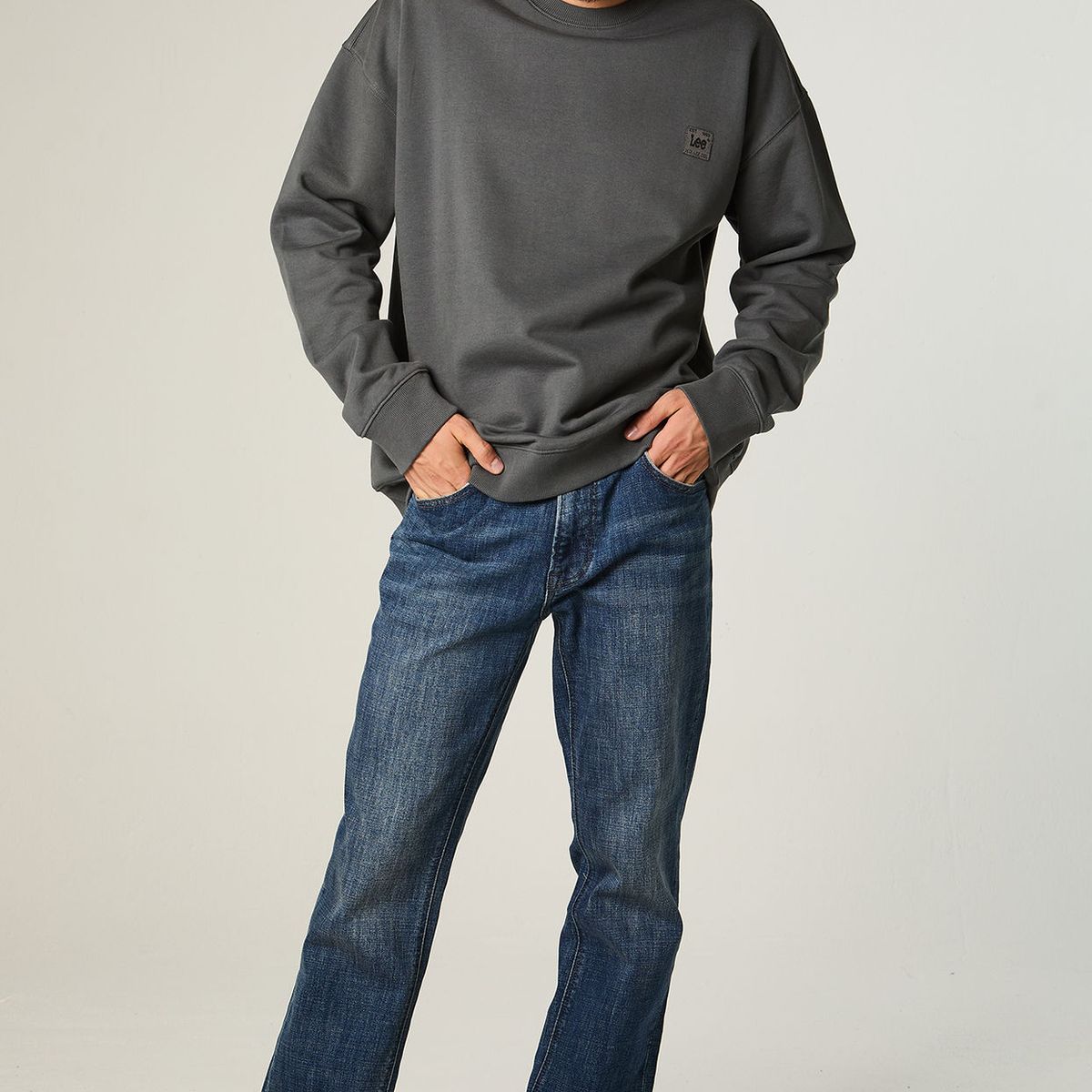 LEE - Jeans Hombre Straight Tiro Medio Azul Daren