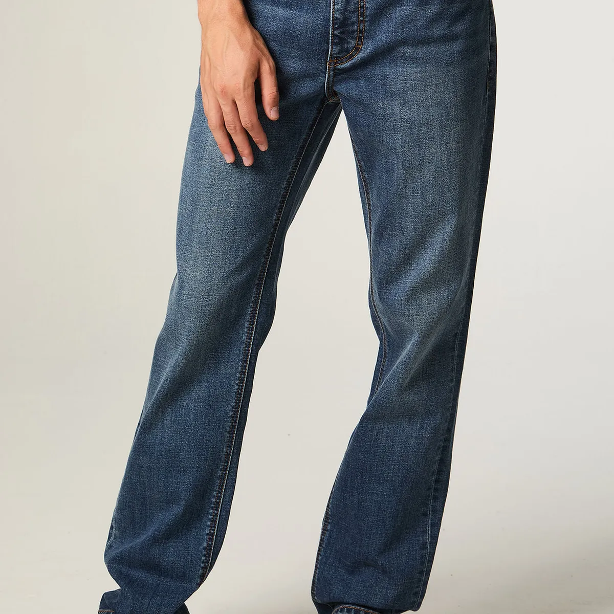 LEE - Jeans Hombre Straight Azul Medio Roberto