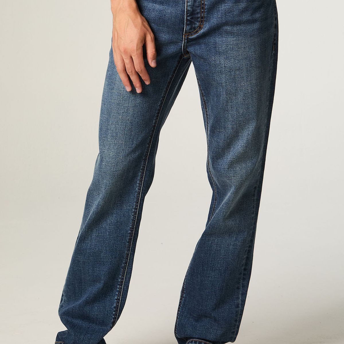LEE - Jeans Hombre Straight Azul Medio Roberto