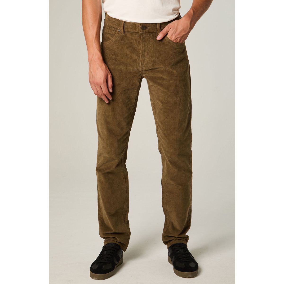 LEE - Pantalon Hombre Regular Café Claro Daren Cotele