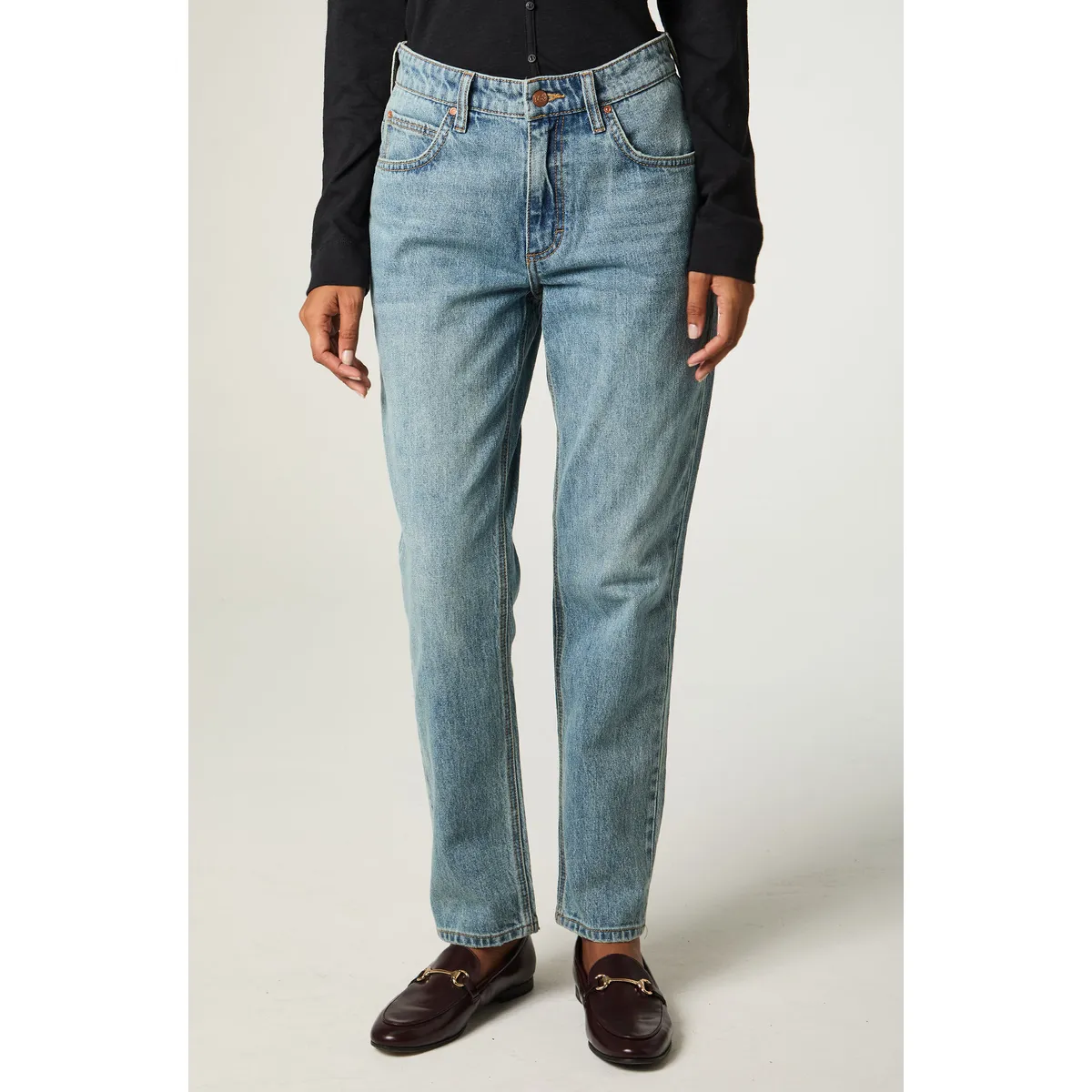 LEE - Jeans Mujer Slim Straight Azul Claro Rider