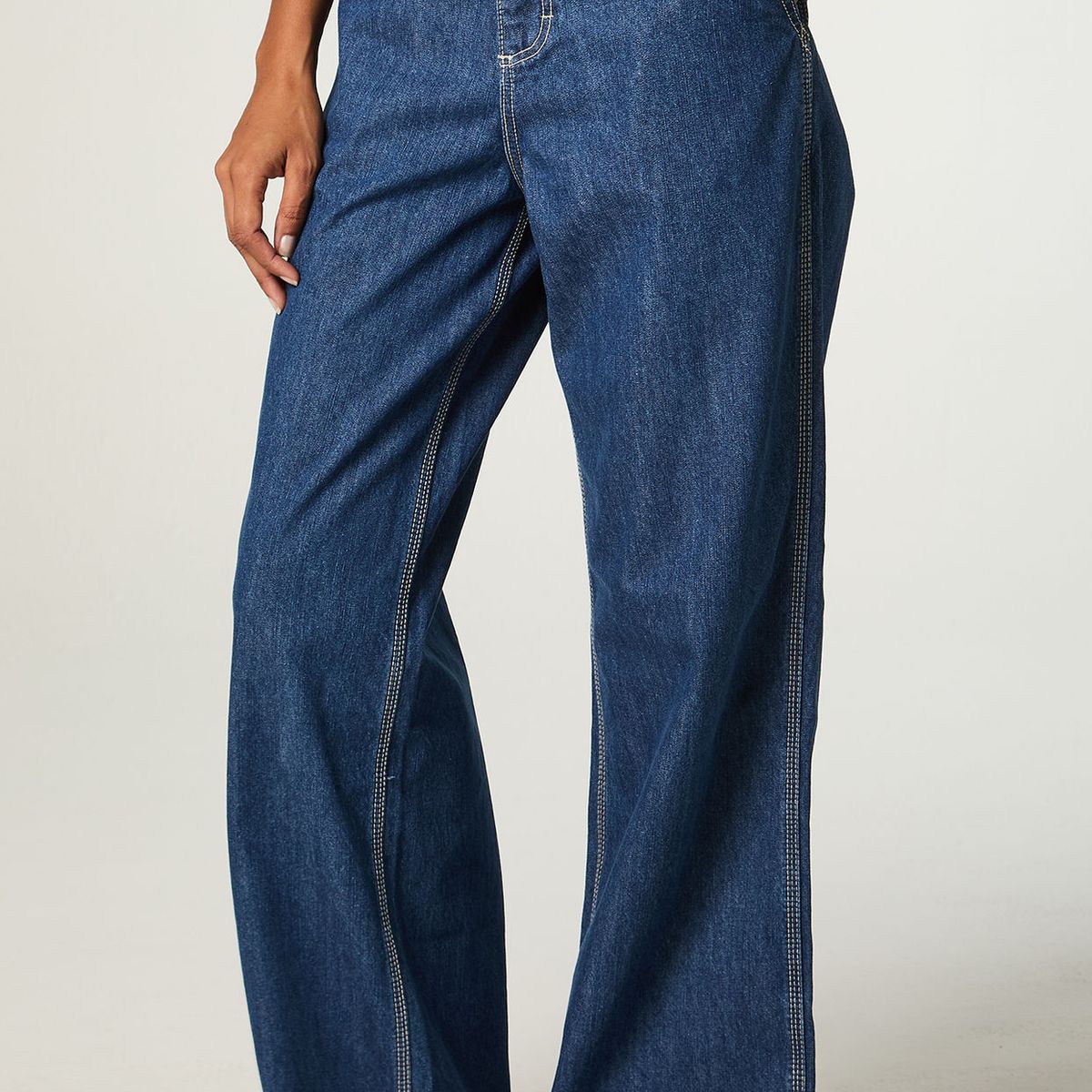LEE - Jeans Mujer Straight Azul Baby A Line