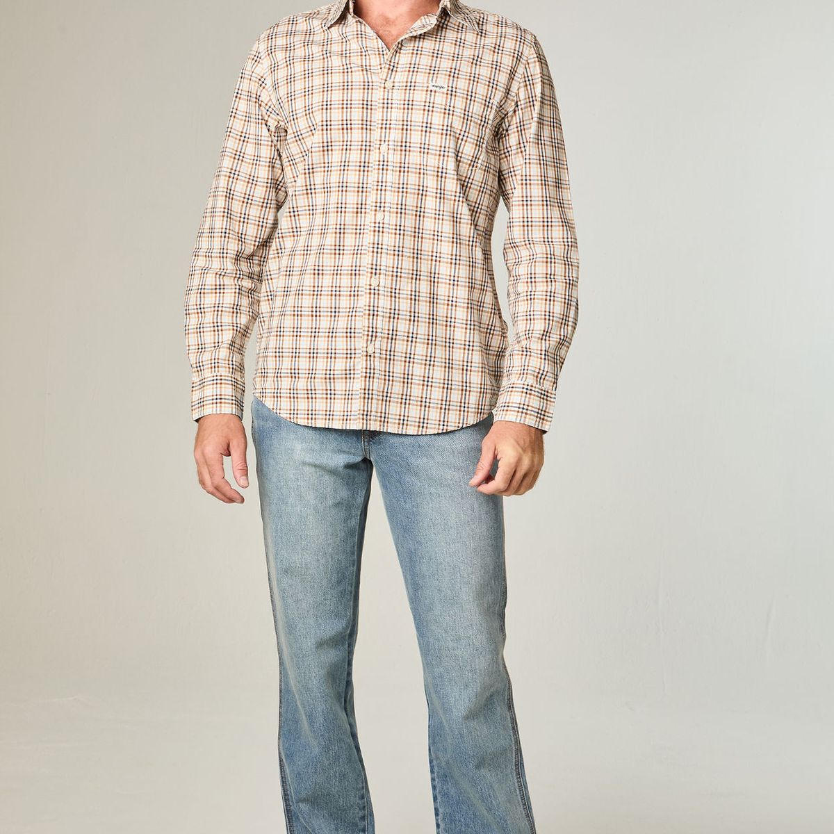 WRANGLER - Jeans Hombre Texas Straight Tiro Alto Azul