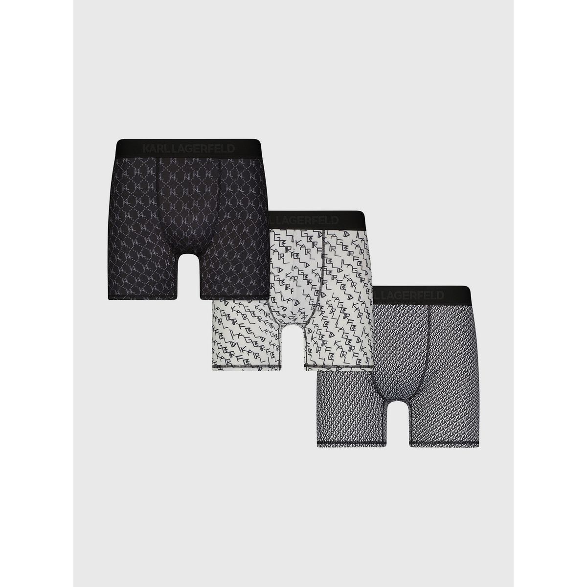 KARL LAGERFELD - Pack de 3 bóxers con estampado múltiple KL