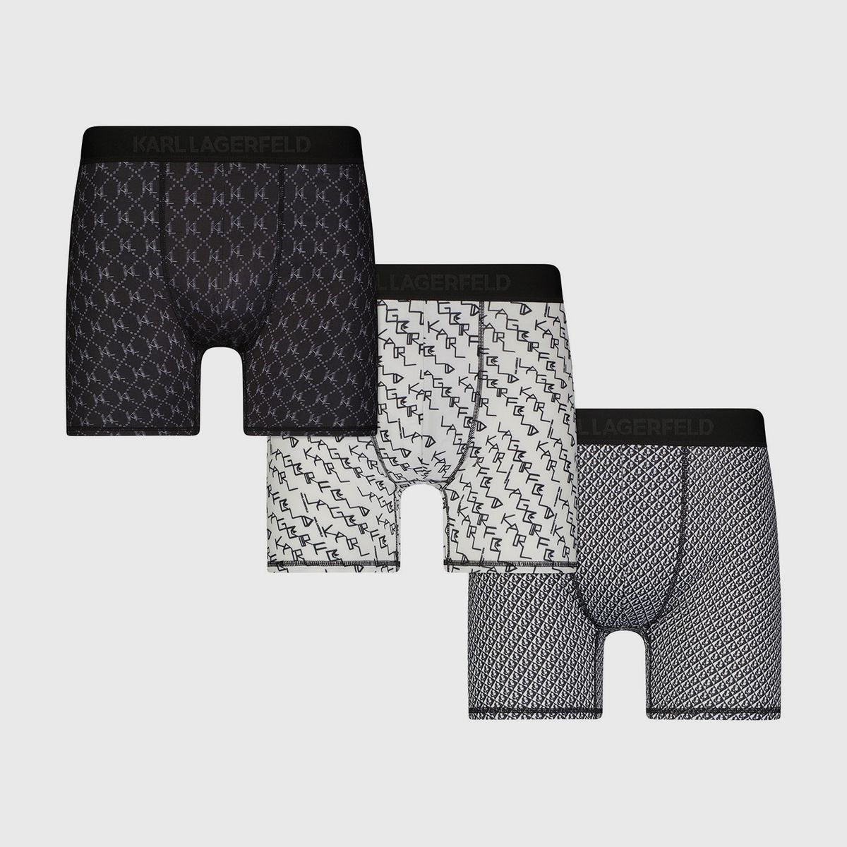 KARL LAGERFELD - Pack de 3 bóxers con estampado múltiple KL