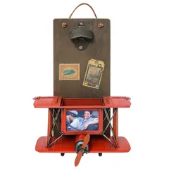 VGO - Adorno metal Abridor de Botella 352511 cm Rojo