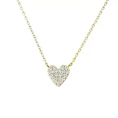 LUX JOYAS - Collar Plata 925 Corazón Microcircón