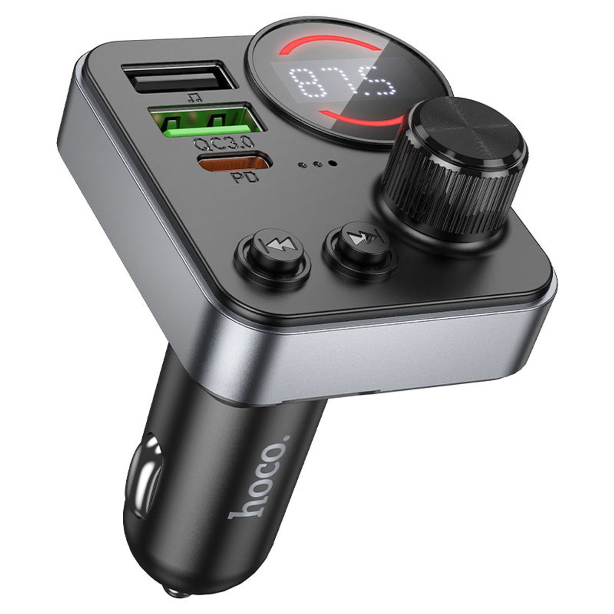 HOCO - Transmisor Bluetooth FM y Cargador Rápido Auto PD 30W+QC Hoco E86