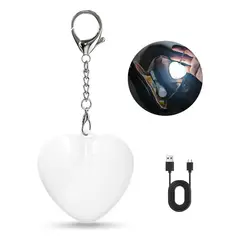 GENERICO - Llavero Bolso Sensor Movimiento Luz Recargable Cartera Blanco