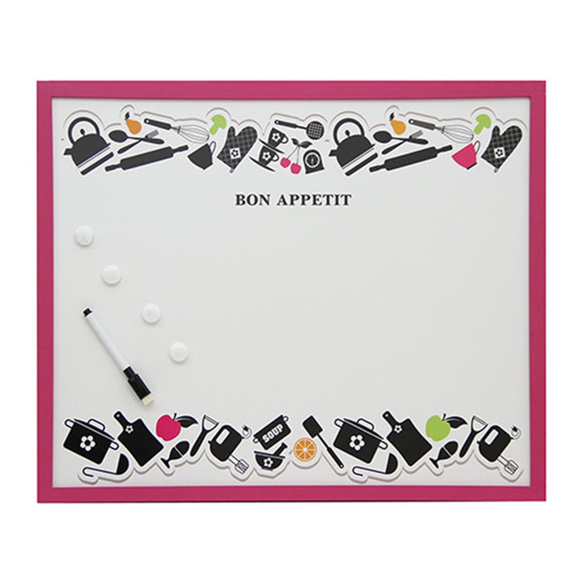 VGO - Pizarra plástica 40x50 cm. Kitchen Fuccia