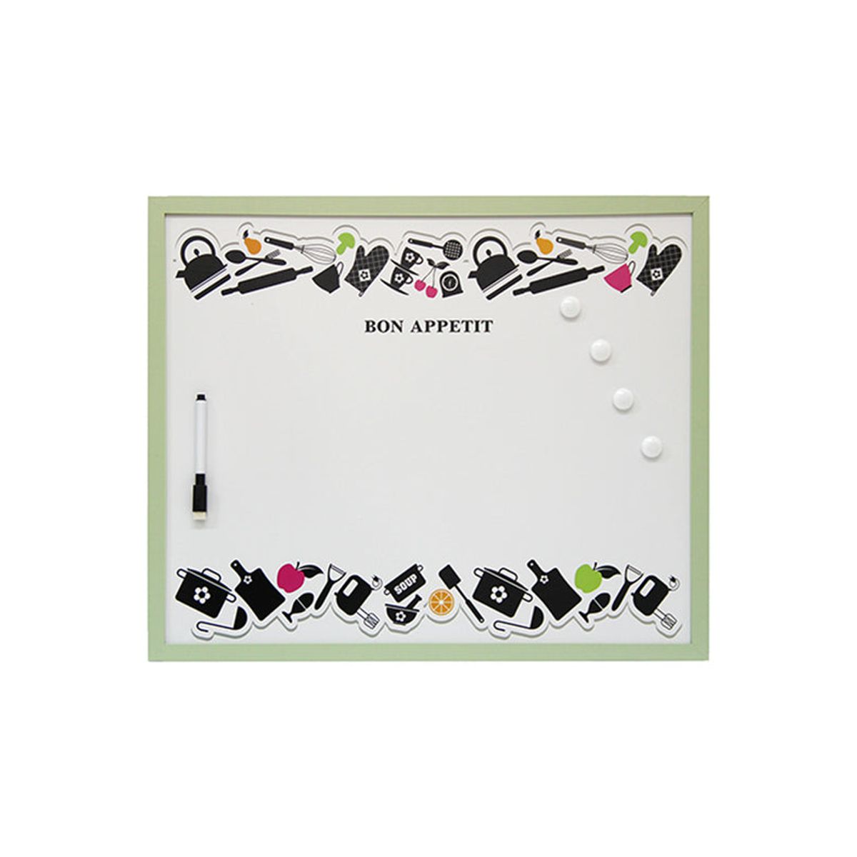 VGO - Pizarra plástica 40x50 cm. Kitchen Verde