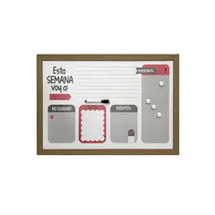 VGO - Pizarra plástica 40x60 cm. Teenager Marron