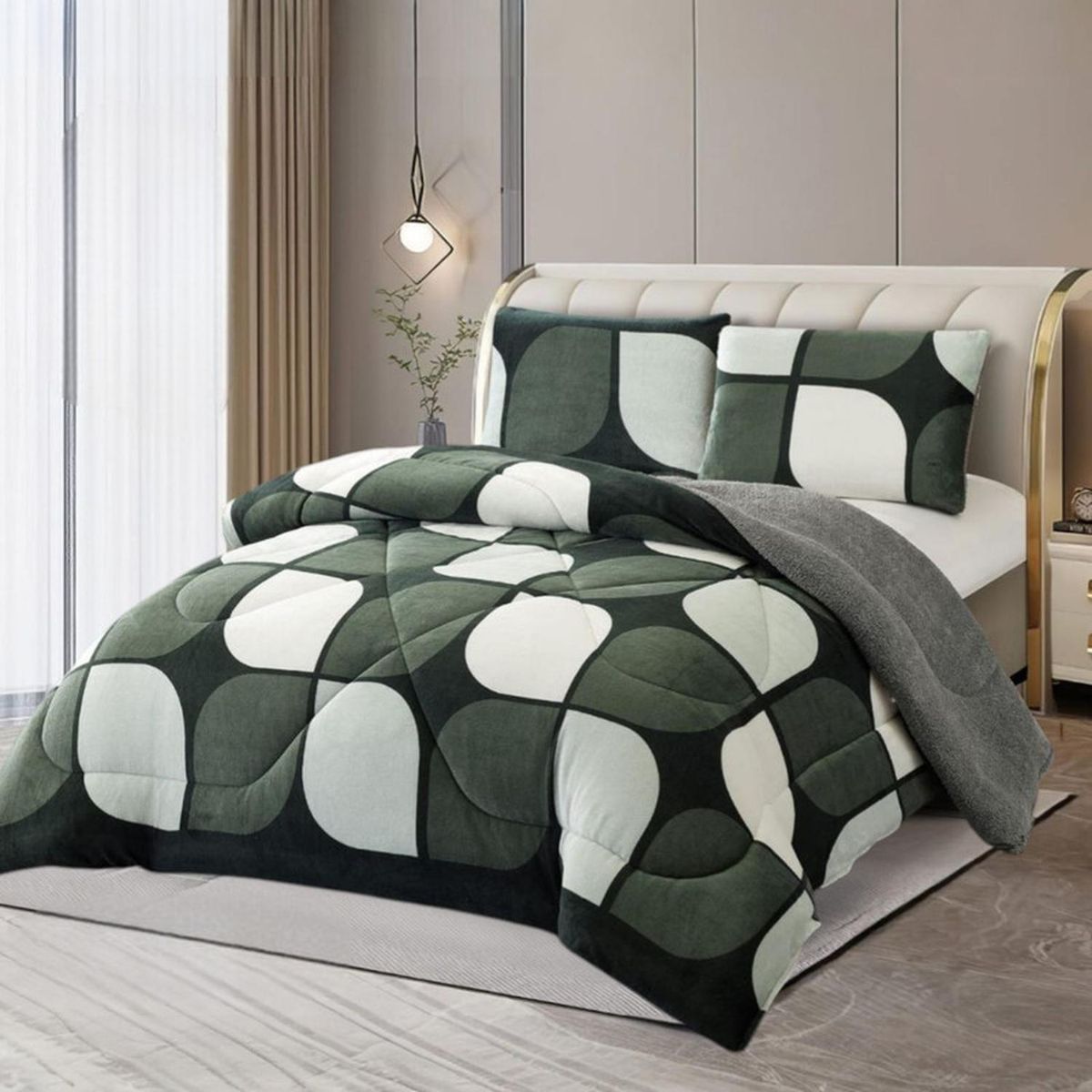 GENERICO - Cobertor Plush Liso 1.5 Plazas Con Chiporro 1 Funda Almohada - Multicolor - 1,5 Plazas